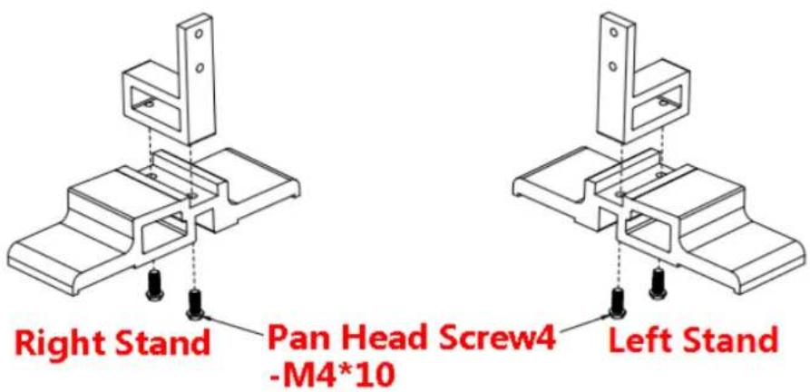 Right Stand Pan Head Screw4 -M4*10 Left Stand