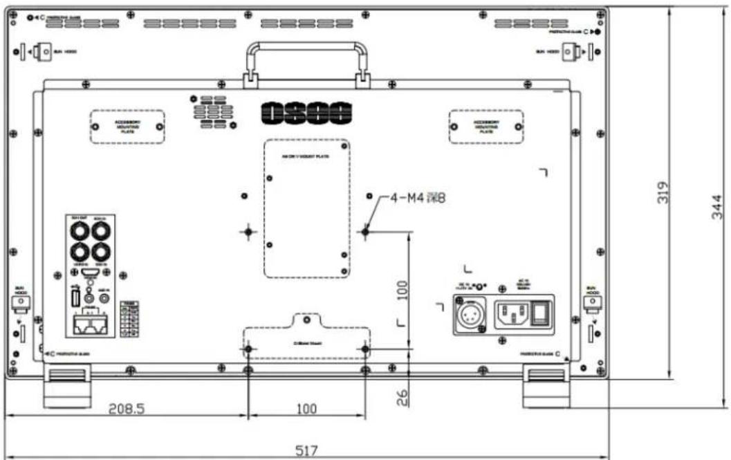 4-C ACCESSORY PLATE ACCESSORY PLATE 4-M4深8 100 26 319 344 208.5 100 517
