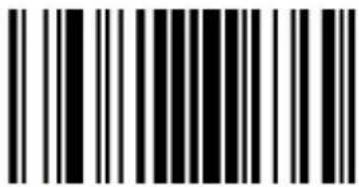 Black and white barcode image with vertical lines on both sides