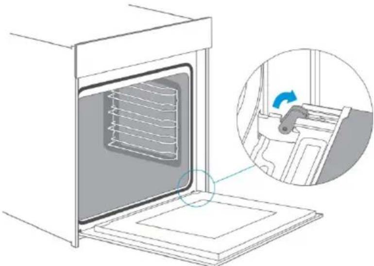 Kogan KABIOV9F72A - Removing the Oven Door: - 1