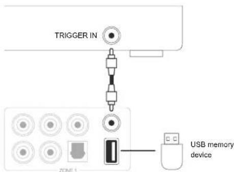 TRIGGER IN USB memory device ZONE 1