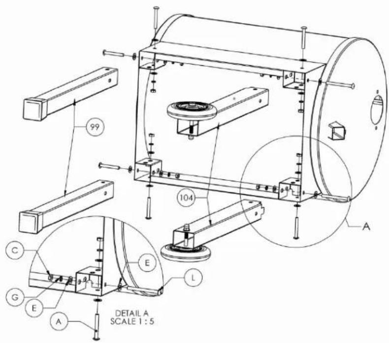 99 104 A C E L G E A DETAIL A SCALE 1:5