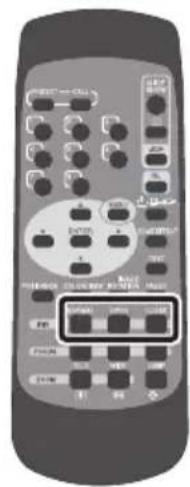 Image of a remote control with labeled buttons and display areas showing 'ONION' and 'ONION'.