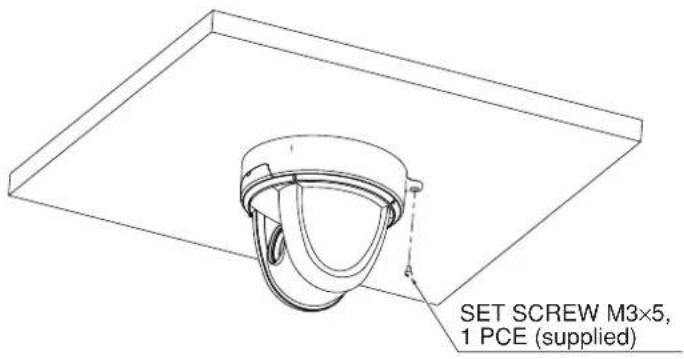 SET SCREW M3×5, 1 PCE (supplied)