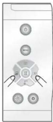 Diagram of a control panel with labeled buttons and indicators, including 'OK', 'Cancel', and numeric input fields.