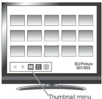SD/Picture 001/003 Thumbnail menu