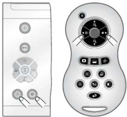 Elmo TT-12 - Adjusting the brightness - 1