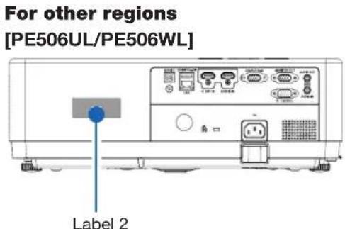 For other regions [PE506UL/PE506WL] Label 2