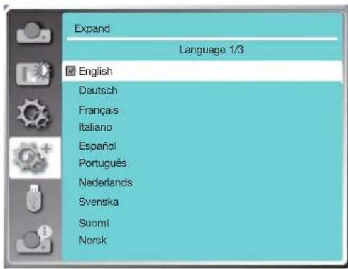 Expand Language 1/3 English Deutsch Français Italiano Español Português Nederlands Svenska Suomi Norsk