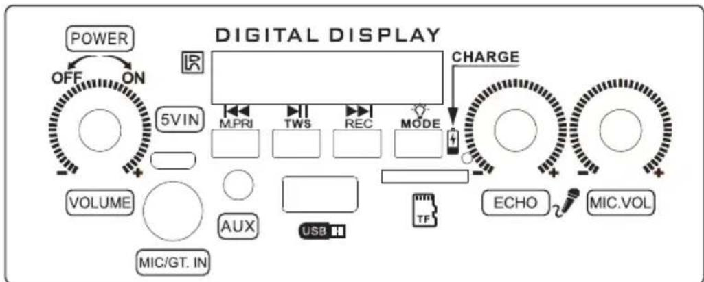 V-TAC VT-6000W - PANEL FUNCTION - 1