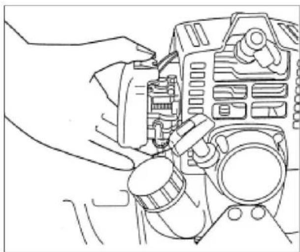 Maruyama MS050 - Start of engine - 2