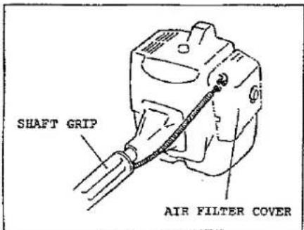 SHAFT GRIP AIR FILTER COVER