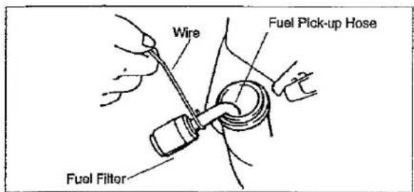 Wire Fuel Pick-up Hose Fuel Filter