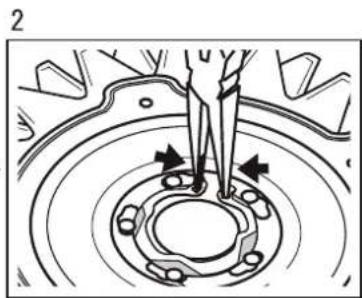 Maruyama LB30 - To remove the bottom disc fixing bracket - 4