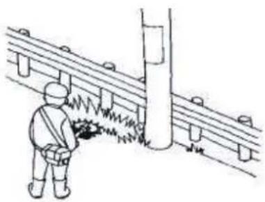 Maruyama LB30 - Do not remove the guard from the guard tube. They are necessary for the safe operation of the Landscape Blade. - 8