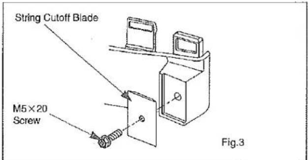 String Cutoff Blade M5×20 Screw Fig.3