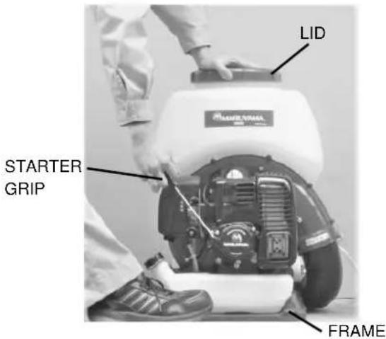 LID STARTER GRIP FRAME