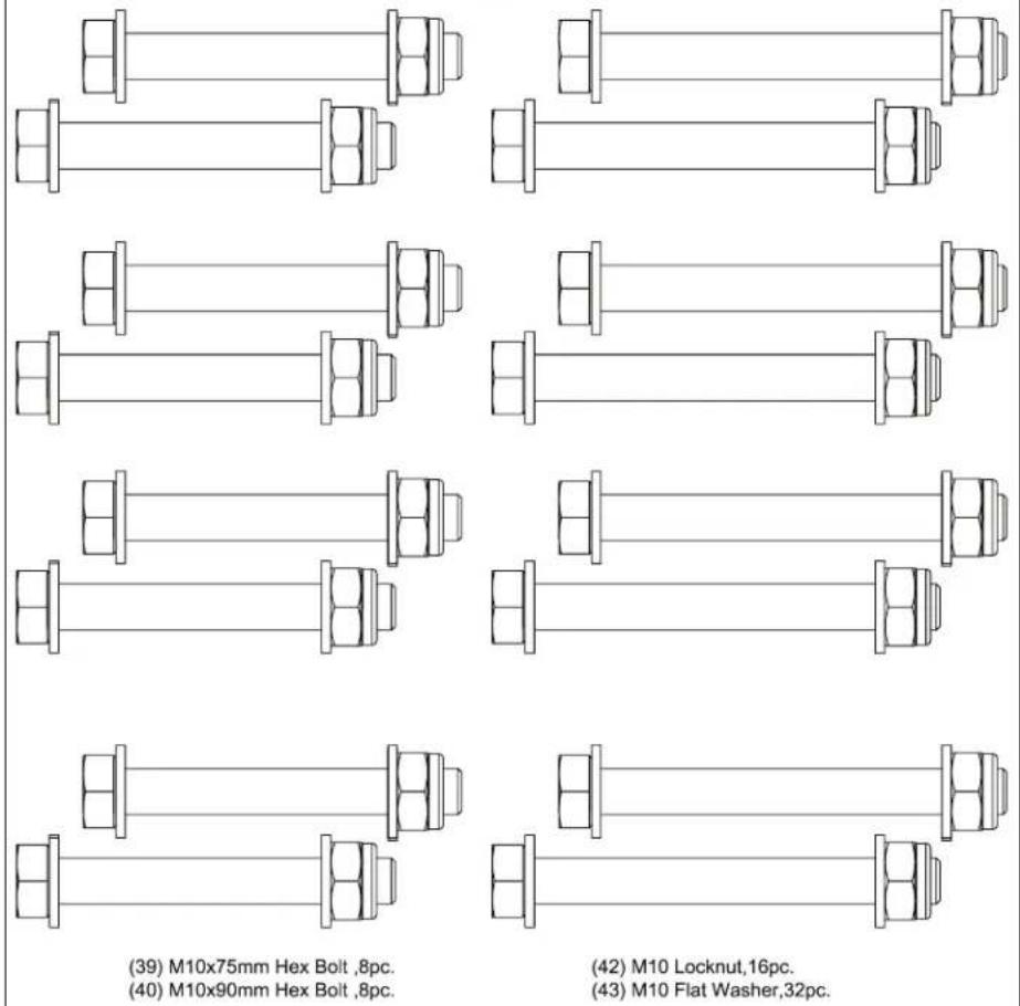INSPIRE SF5 - Assembly Hardware Kit (Not to Scale) - 1