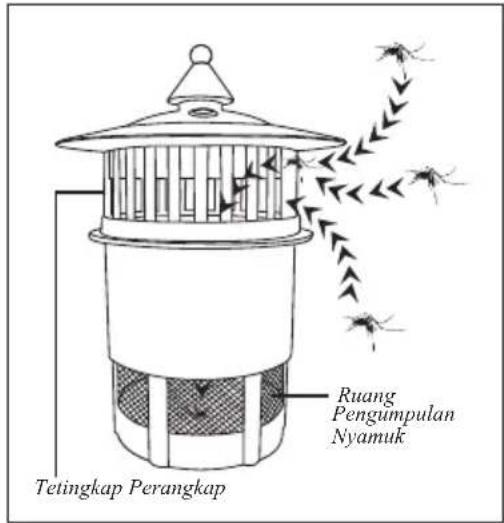 Tetingkap Perangkap Ruang Pengumpulan Nyamuk