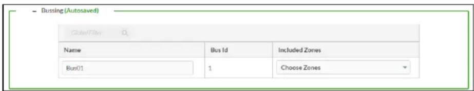 Bussing (Autosaved) Global Files Name Bus Id Included Zones Bus01 1 Choose Zones
