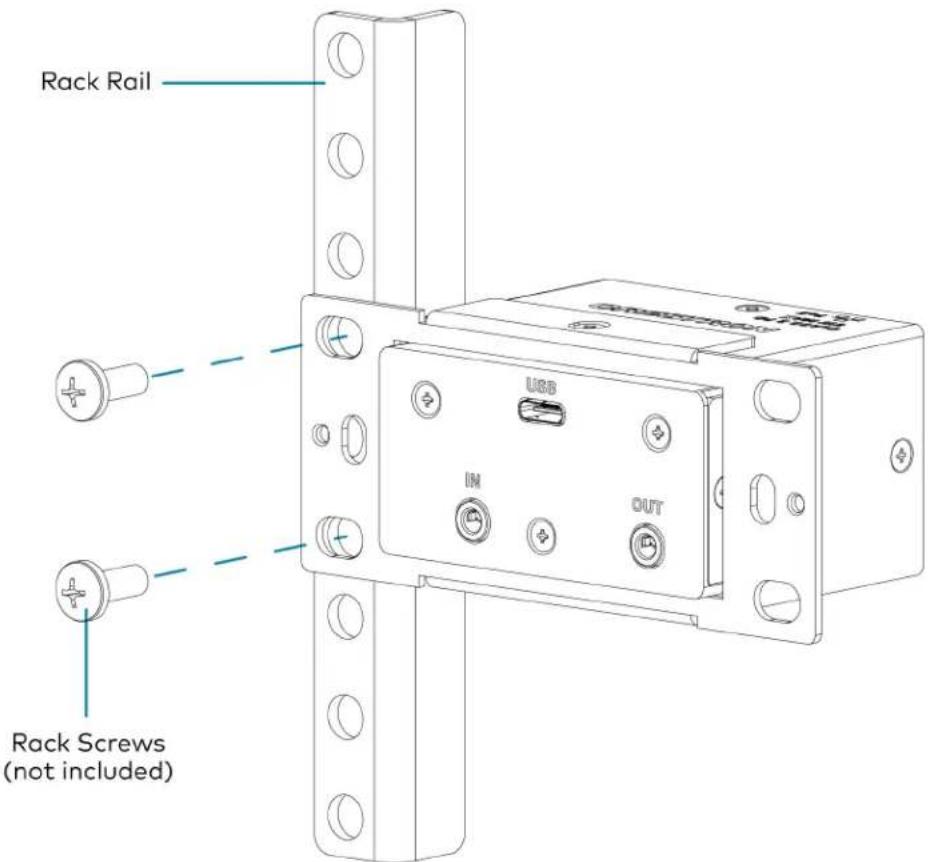 Rack Rail USB IN OUT Rack Screws (not included)