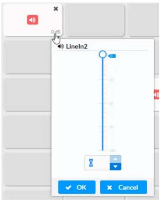 0 dB LineIn2 OK Cancel