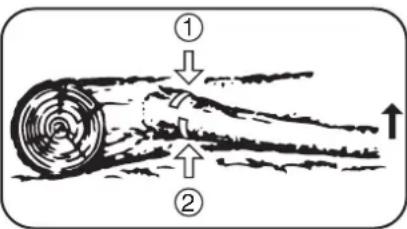 Diagram illustrating airflow or heat transfer with labeled components and directional arrows