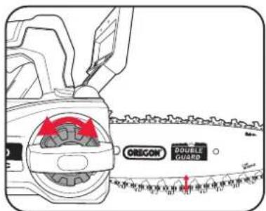 Ozito PXTCSK-2520 - Adjusting the Chain Tension - 2
