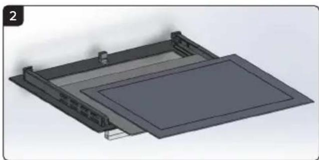 Technika TO6010ATB - How to Dismantle the Oven Door for Cleaning - 2