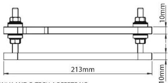 ONLY AND B TECH ACCEPTS NO. 213mm 10mm 10mm