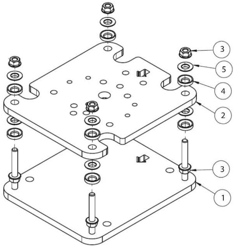 Technical diagram of a mechanical assembly with numbered parts for identification