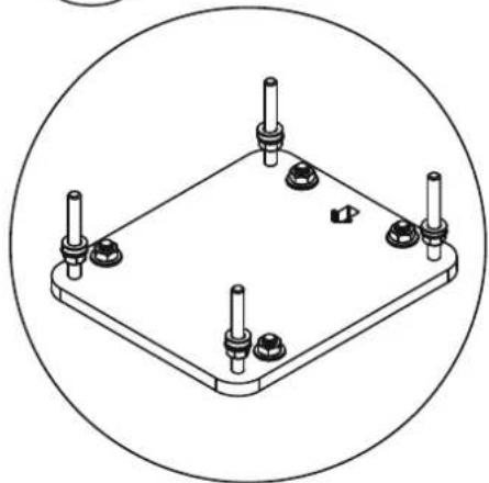 B-Tech BT8380-AFB - BOLT BASE ONTO FLOOR - 6