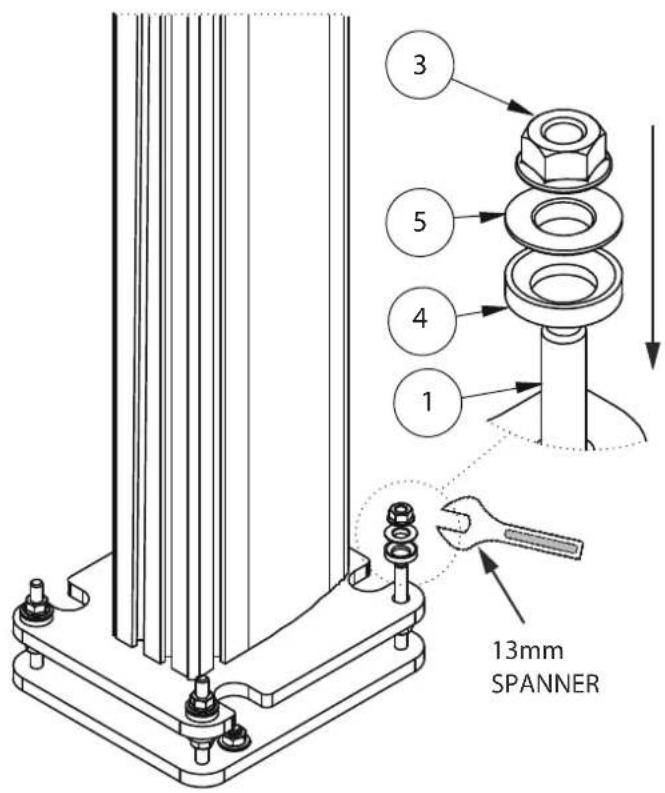3 5 4 1 13mm SPANNER