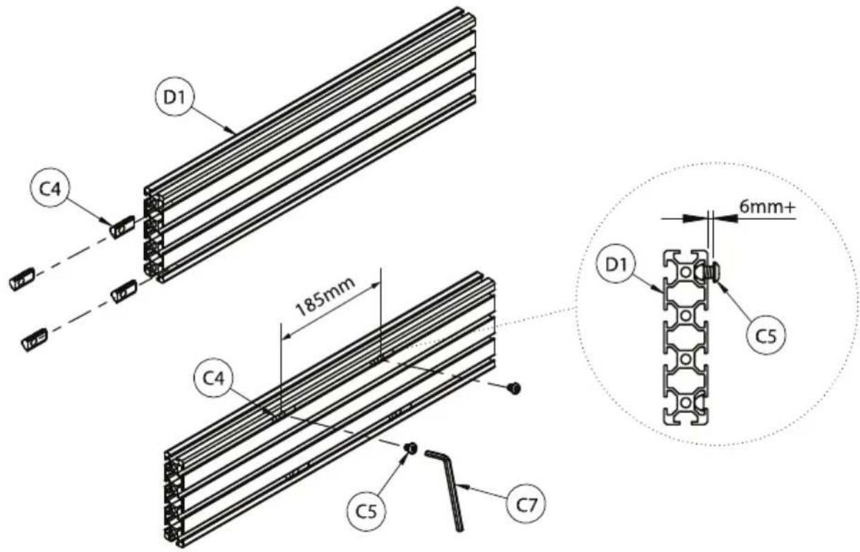 D1 C4 185mm C4 C5 C7 6mm+ D1 C5