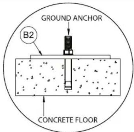 GROUND ANCHOR B2 CONCRETE FLOOR