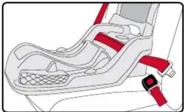 BRITAX B-Safe Ultra - Instalación con cinturón de banda horizontal y transversal - 1