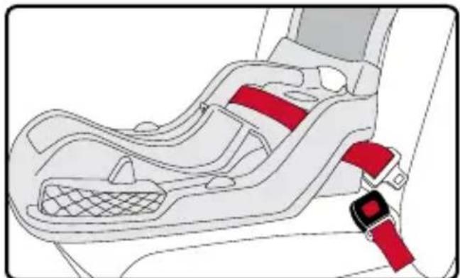 BRITAX B-Safe Ultra - Instalación con cinturón de banda horizontal - 1