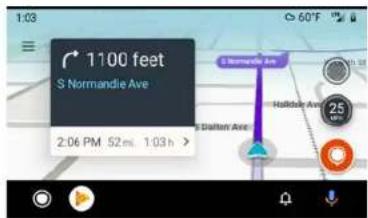 1:03 1100 feet S Normandie Ave 2:06 PM 52 m. 1:03 h > S Normandie Ave Hallibur Ave 25 Daften Ave