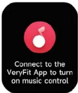 Connect to the VeryFit App to turn on music control