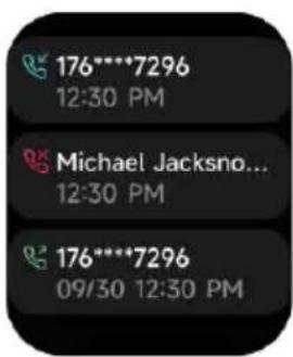 176****7296 12:30 PM Michael Jacksno... 12:30 PM 176****7296 09/30 12:30 PM