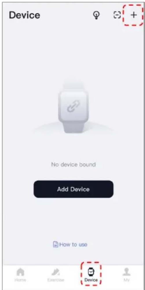 Device No device bound Add Device How to use Home Exercise Device My
