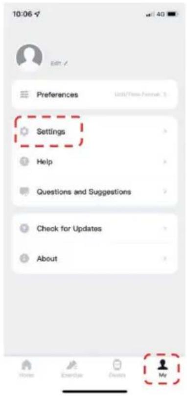 10:06 Edit Preferences Settings Help Questions and Suggestions Check for Updates About My