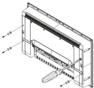 Technical diagram of an electrical enclosure with labeled components and Chinese annotations