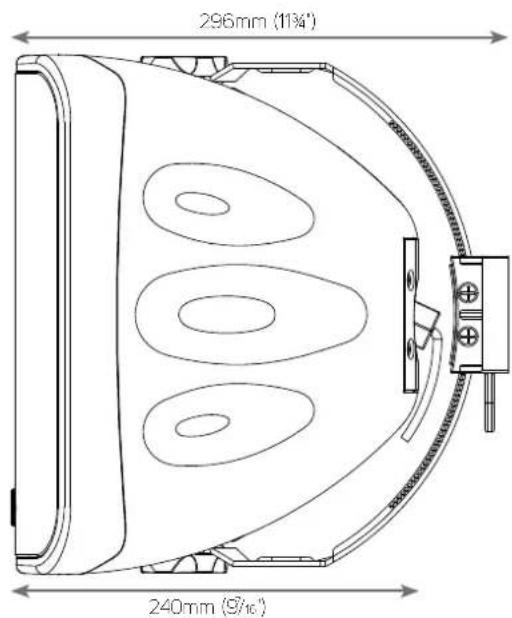 296mm (11¾") 240mm (9½)