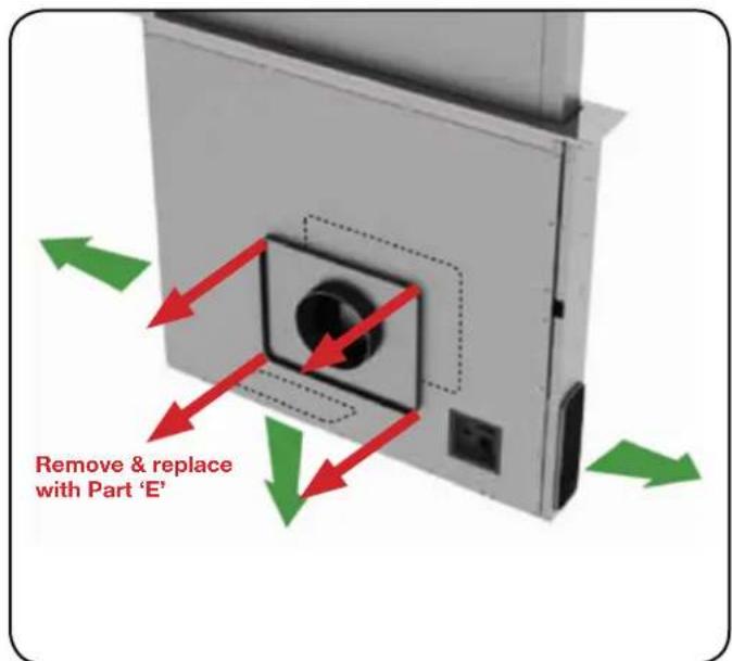 Remove & replace with Part 'E'
