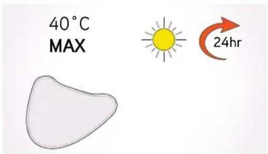 40°C MAX 24hr