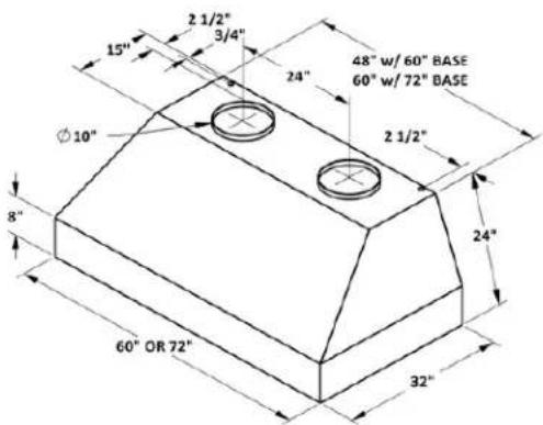 2 1/2" 3/4" 15" 24" 48" w/ 60" BASE 60" w/ 72" BASE Ø10" 2 1/2" 24" 8" 60" OR 72" 32"