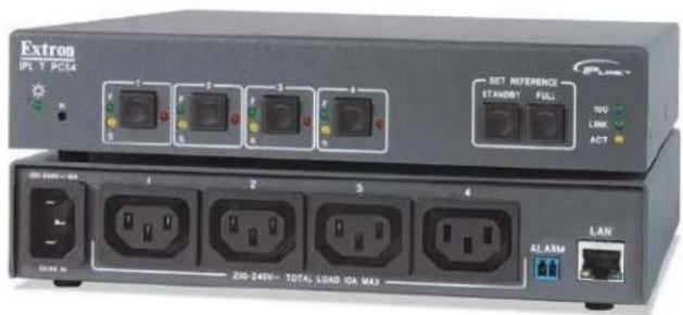 Extron IPL1-PCM4 SET REFERENCE STANDBY FULL 100 LNM ACT 200 MHz - 10A 200-240V TOTAL LOAD 10A MAX ALARM LAN