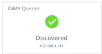 IGMP Querier ✓ Discovered 192.168.1.111
