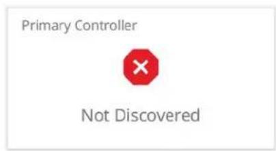 Primary Controller × Not Discovered